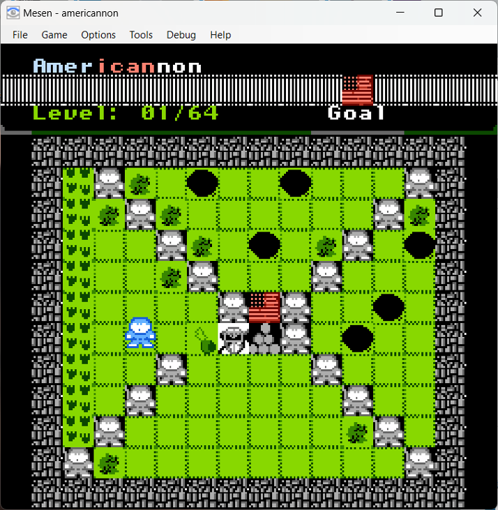 Games like Americannon Civil War Sokoban for NES