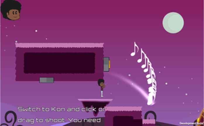 An adventure in an unfinished game screenshot