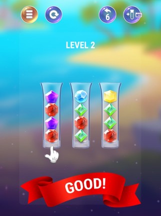 Gem Sort IQ Ball Color Puzzle screenshot