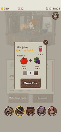 Item shop - crafting game screenshot