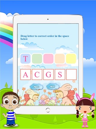 Letters A B C D E F to Z Order Kid Games with Song Image
