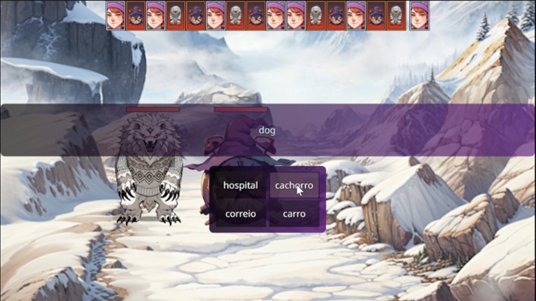 WonderLang Portuguese screenshot