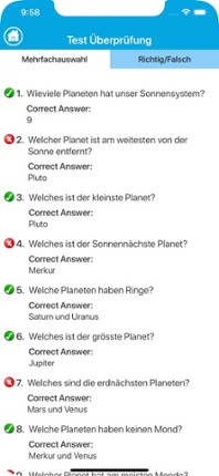 Das Sonnensystem Quiz screenshot