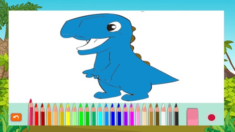 Dinosaurs Coloring - Animals Painting page drawing book games for kids Image