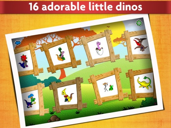 Dinosaurs - Kids Coloring book Image