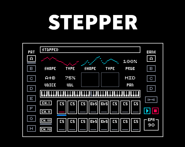 Games like STEPPER: A 16-step sequencer for the Game Boy Advance
