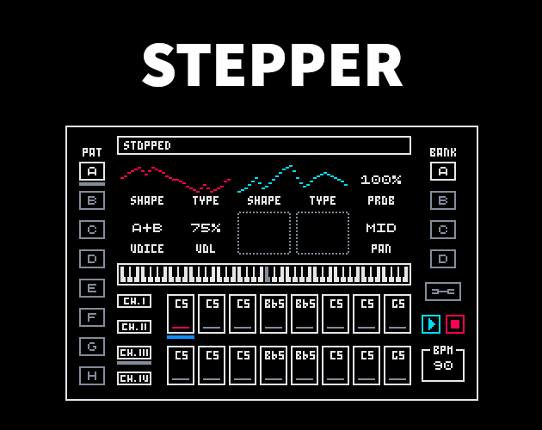 STEPPER: A 16-step sequencer for the Game Boy Advance Image