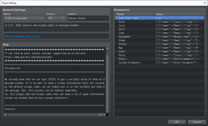 Hakuen Studio Escape Codes for RPG Maker MV MZ screenshot