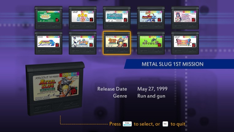 Neogeo Pocket Color Selection Vol.1 screenshot