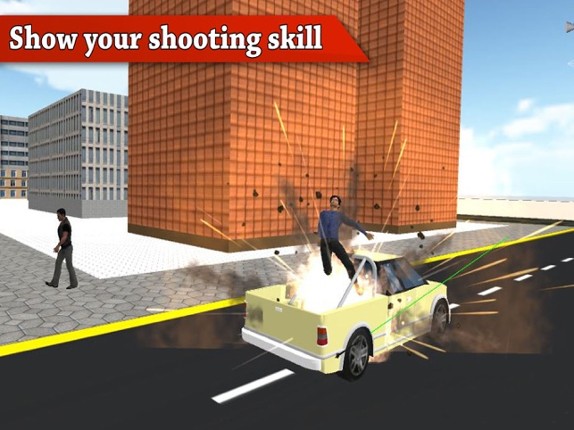 Police Chase Archery Fight Image