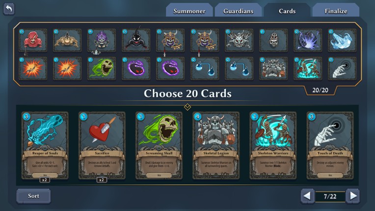 Abalon Arena: Multiplayer Card Tactics screenshot
