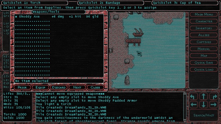 Cyclopean II: The Dreamlands screenshot