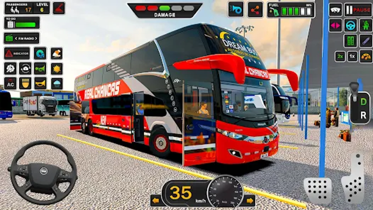 US City Bus Transport Game 3D Image