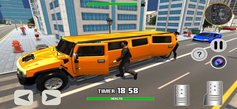 Limousine Taxi Driving 3D screenshot
