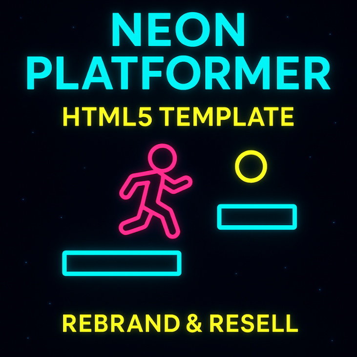 Games like Neon Platformer – HTML5 Template (Rebrand & Resell)