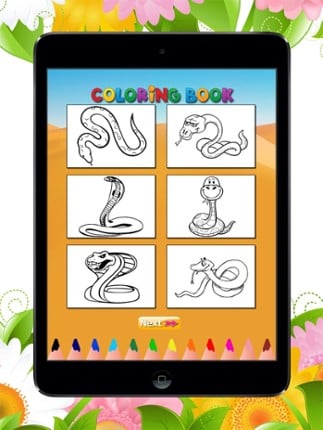 Snake Coloring Book for Children: Learn to color a cobra, boa, anaconda and more Image