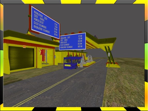 Thrilling Passenger Bus Driving on Mountains Image