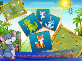 Animal Jigsaw with Basic Maths Image