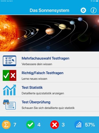Das Sonnensystem Quiz screenshot