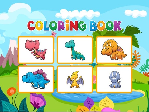 Dinosaurs Coloring Book - Painting Game for Kids screenshot