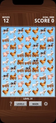 Farm Animal Match 3 Game screenshot