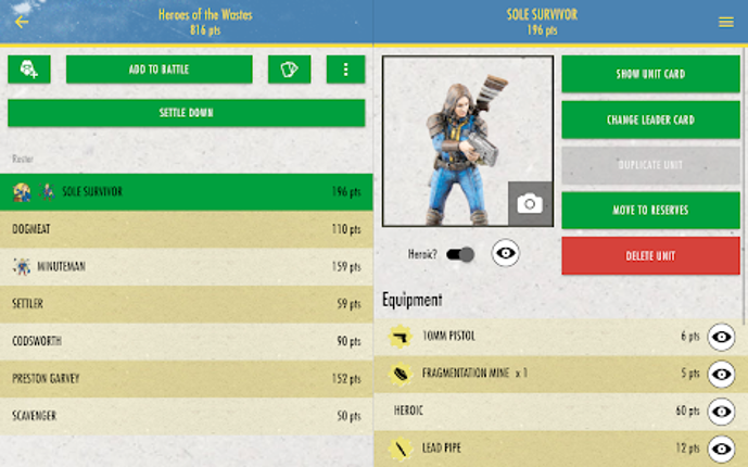 Fallout Miniatures screenshot