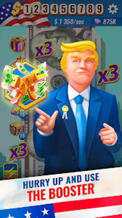 Trump's Empire: idle game screenshot