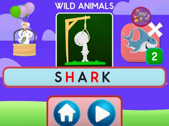 Hangman for Kids. Astrokids screenshot