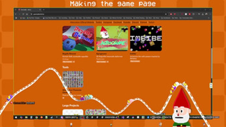 Idle Desktop Roller Coaster screenshot