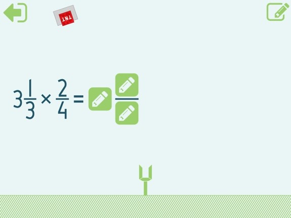 MathShot Multiplying Fractions screenshot