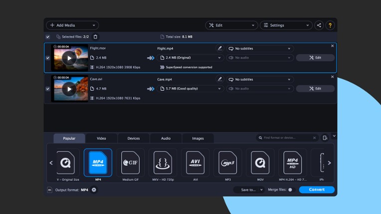 Movavi Video Suite 2021 Steam Edition -- Video Making Software - Video Editor, Screen Recorder and Video Converter screenshot