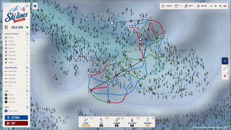 Ski Lines: Trail Map Image