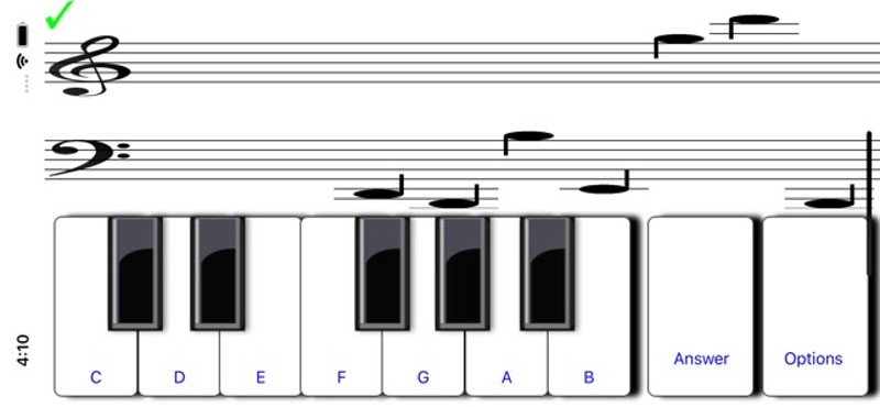 ¼ learn sight read music tutor Image