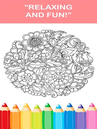 Adult Coloring Book - Free Mandala Colors Therapy Stress Relieving Pages screenshot