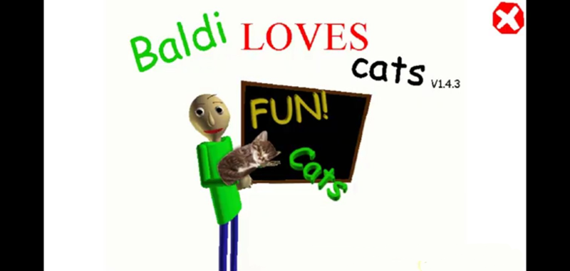Baldi loves cats Image