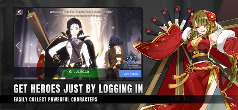Lord of Heroes: anime games screenshot