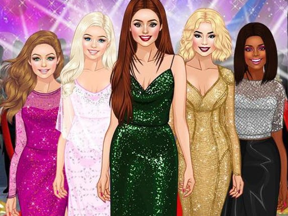 Red Carpet Dress Up Girls Game - girls Image