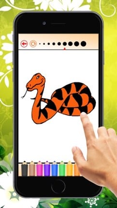 Snake Coloring Book for Children: Learn to color a cobra, boa, anaconda and more Image