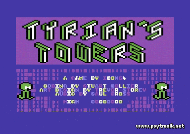 Tyrian's Towers (C64) screenshot