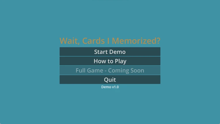 Wait, Cards I Memorized? Image
