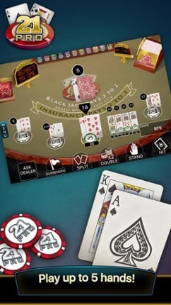 21 Pro: Blackjack Multi-Hand screenshot