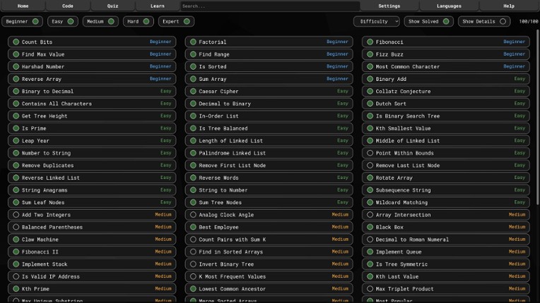 Code Trainer screenshot