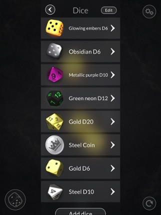 Dice Bag - 3D dice screenshot