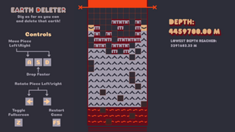 Earth Deleter - LDJam 48 - Deeper and Deeper screenshot