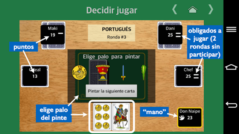 Portugués Don Naipe screenshot