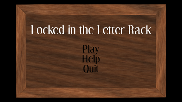 Locked In The Letter Rack Image