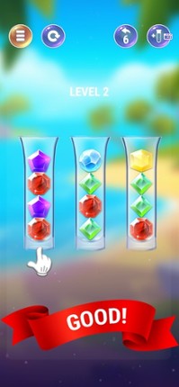 Gem Sort IQ Ball Color Puzzle screenshot