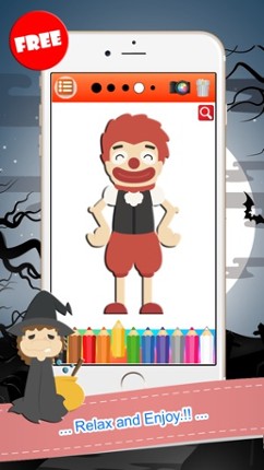 Happy Halloween Trick Or Treat Coloring Book Games screenshot