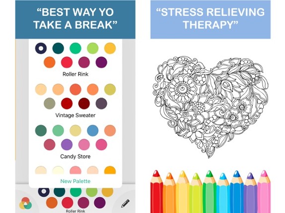 Mandala Coloring calm art therapy book for adults Image