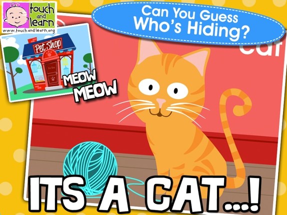 Peekaboo Pet Shop - Who's Hiding? - Animal Names & Sounds for Kids - FREE screenshot